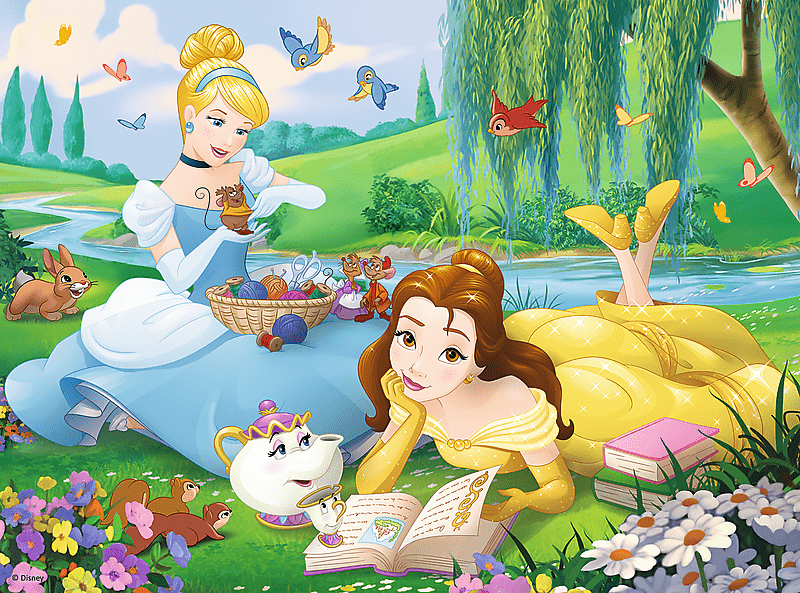 Disney Belle og Askepot - 30 brikker - Nordisk Spil