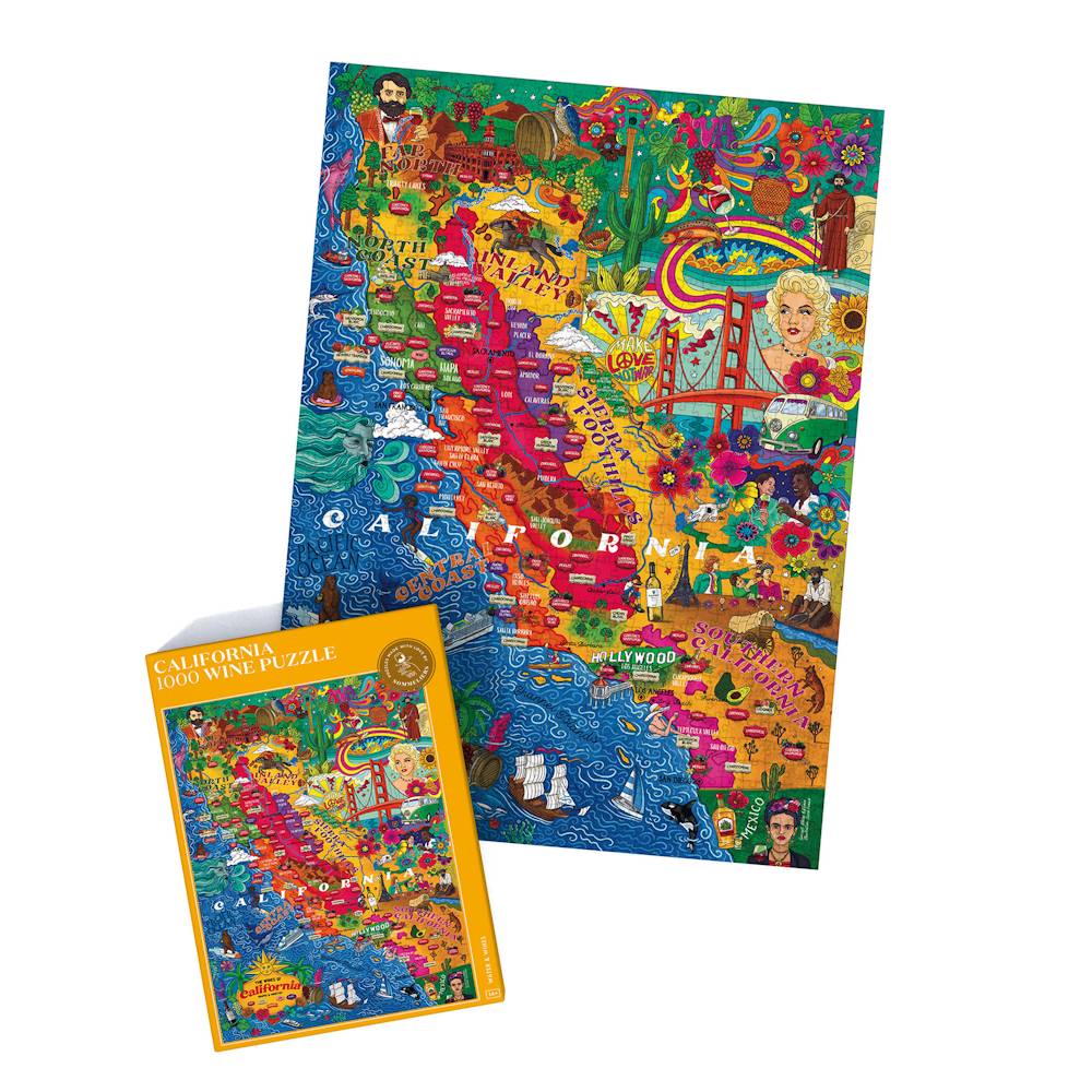 Vin: Californien - 1000 brikker - Nordisk Spil
