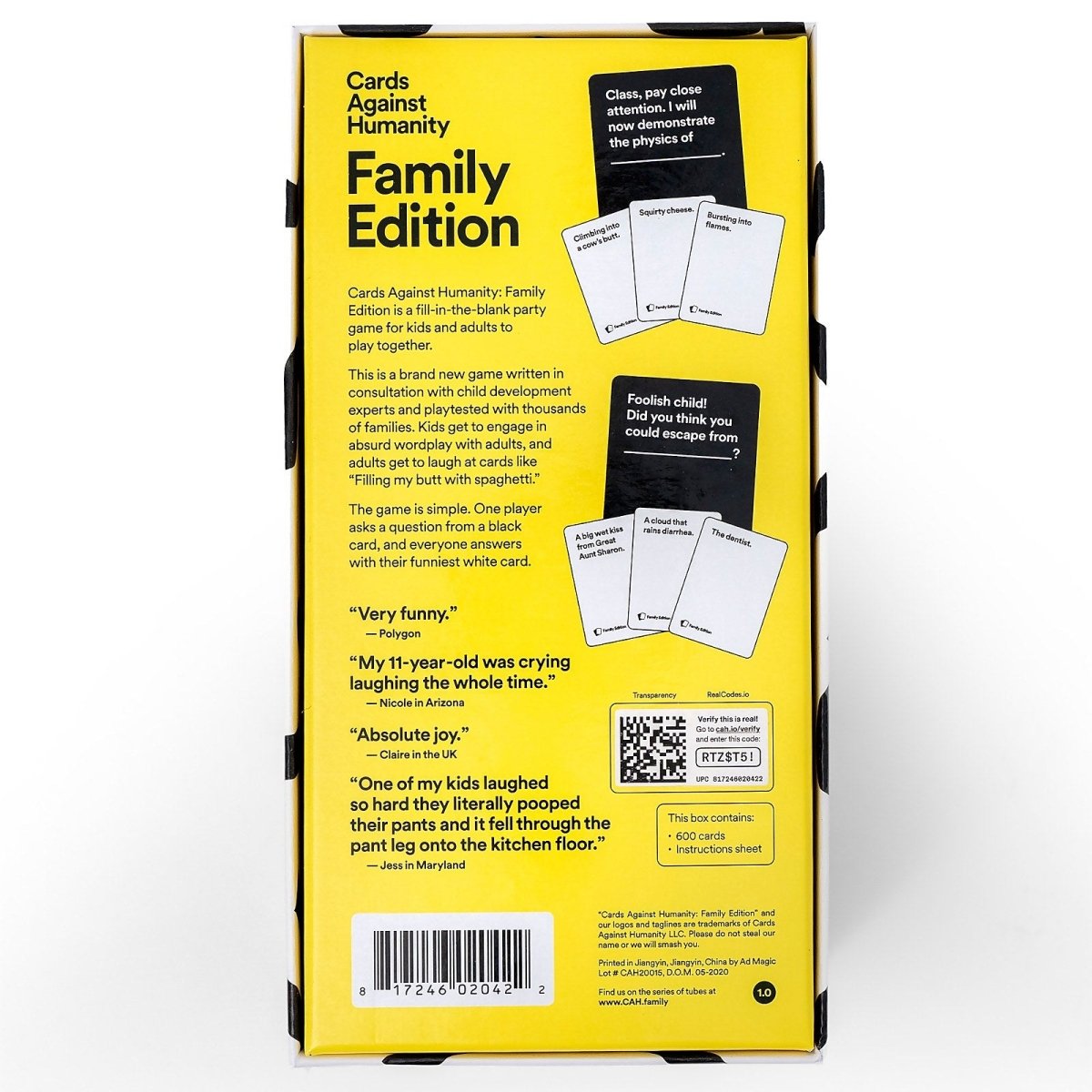 Cards Against Humanity Family Edition - Nordisk Spil