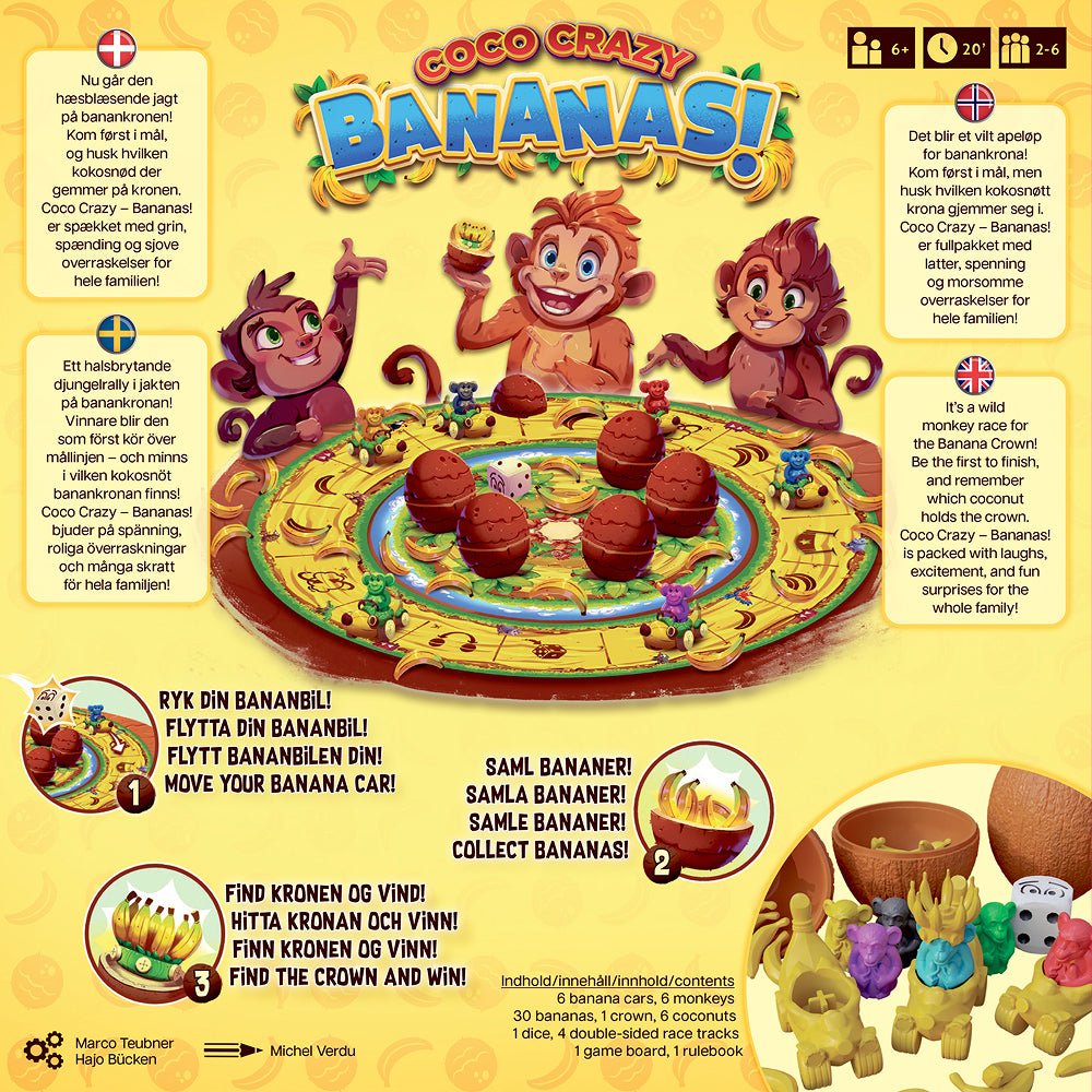 Coco Crazy: Bananas! - Dansk - Nordisk Spil
