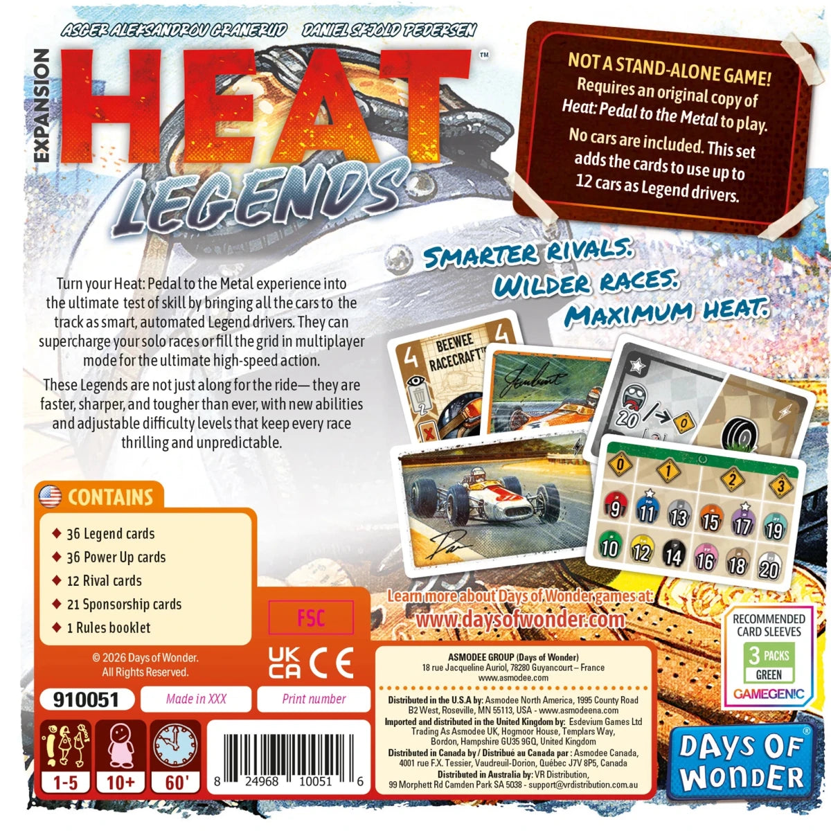 HEAT: Legends - Udvidelse - Nordisk Spil