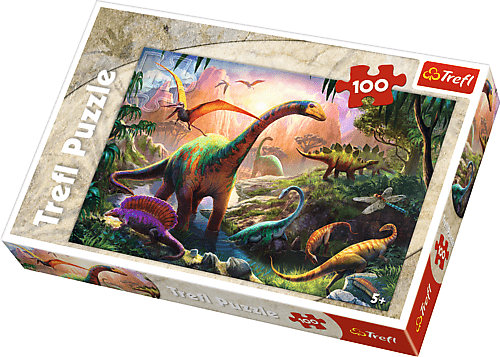 Dinosaurs Land - 100 brikker - Nordisk Spil
