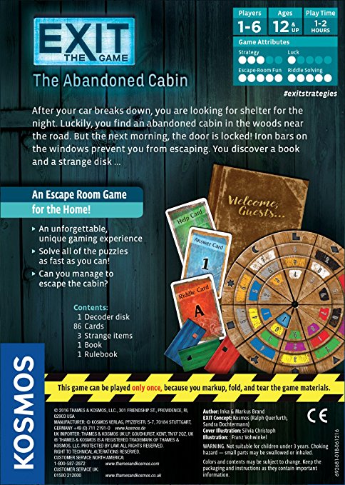 EXIT: The Game - The Abandoned Cabin - Engelsk
