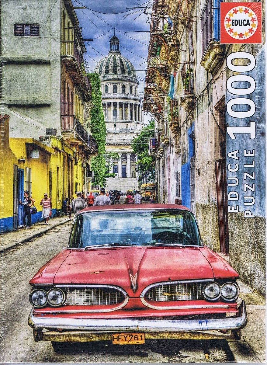 Vintage Car in Old Havana - 1000 brikker - Nordisk Spil