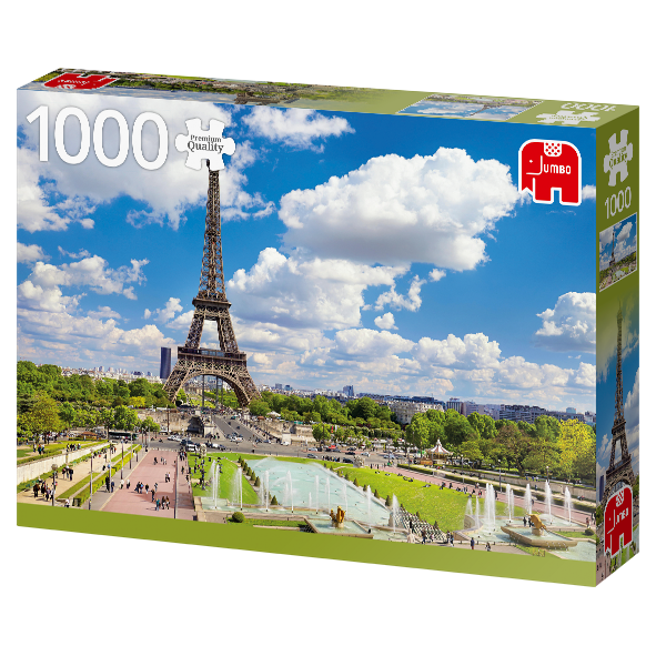 Eiffeltårnet i Paris på en Sommerdag - 1000 brikker