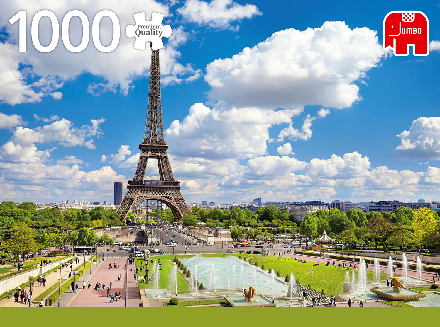 Eiffeltårnet i Paris på en Sommerdag - 1000 brikker