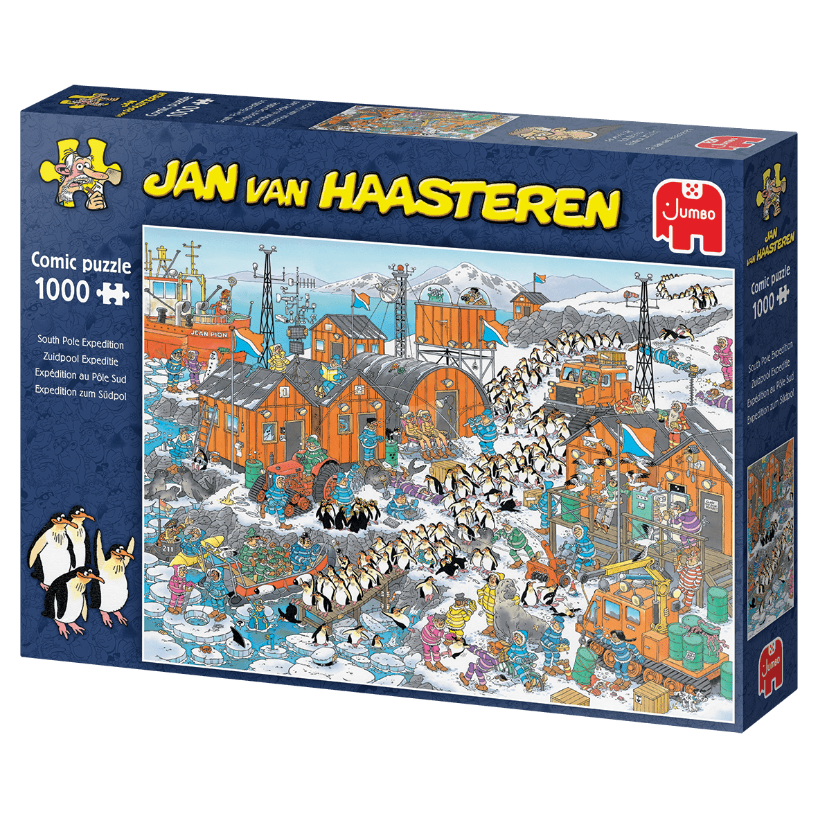 Jan Van Haasteren - Ekspedition på Sydpolen - 1000 brikker - Nordisk Spil
