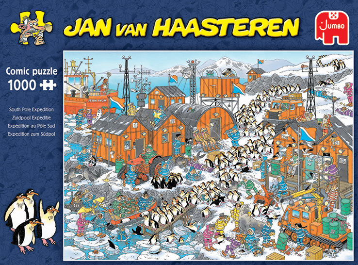 Jan Van Haasteren - Ekspedition på Sydpolen - 1000 brikker - Nordisk Spil