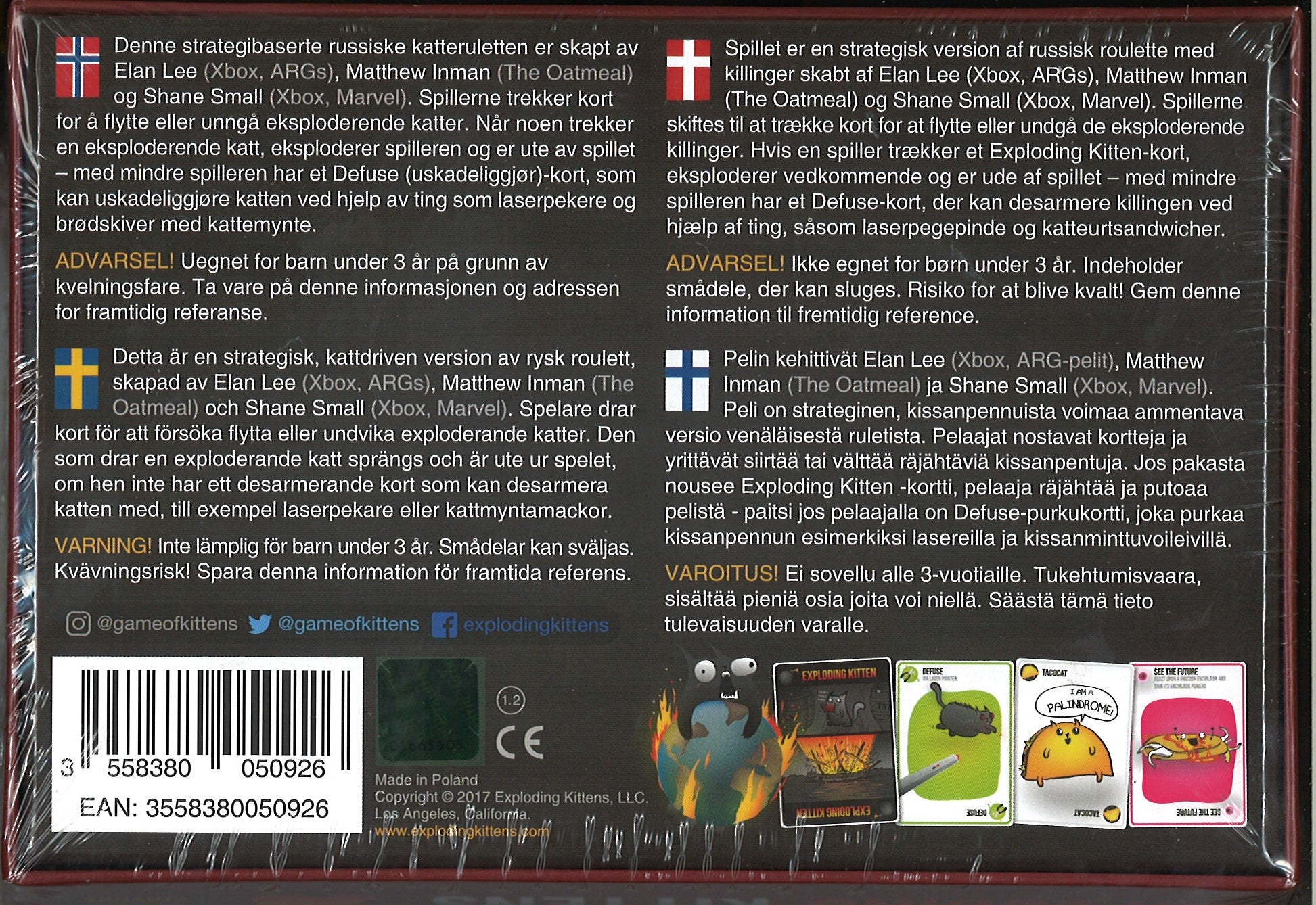 Exploding Kittens - Dansk