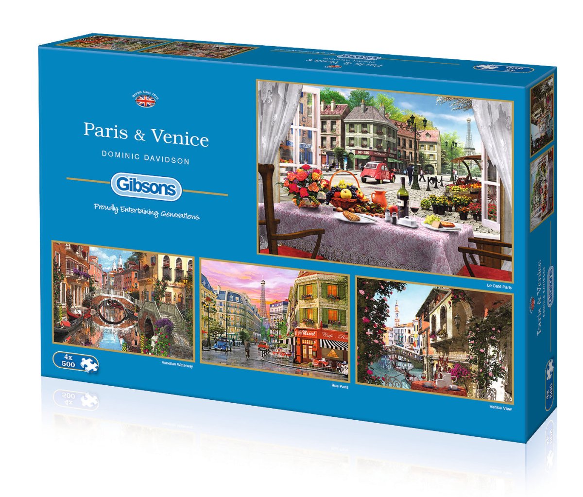 Paris & Venice - 4x500 brikker - Nordisk Spil