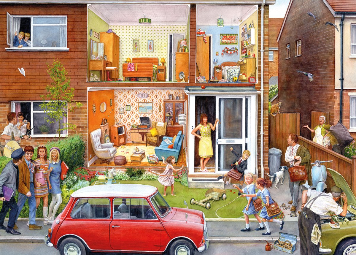 Memory Lane 1960 - 1000 brikker - Nordisk Spil