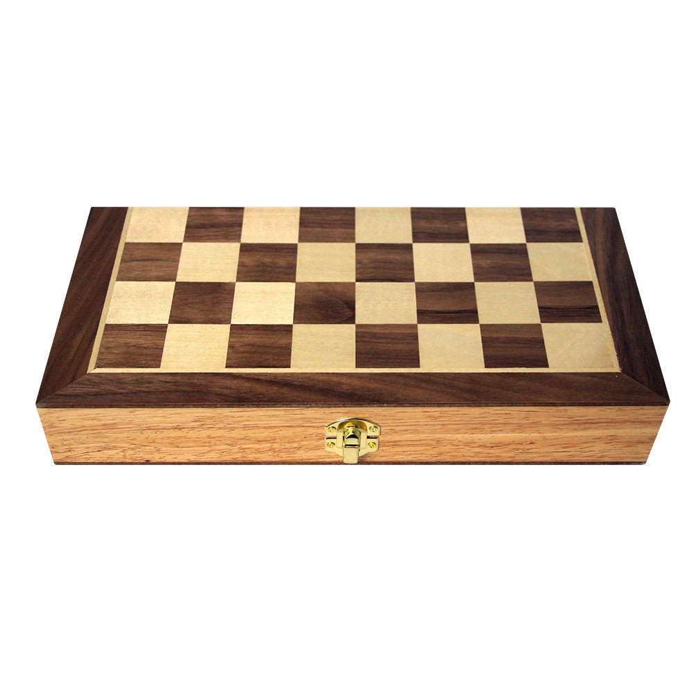Skak i træ - 30 x 30 cm - Nordisk Spil