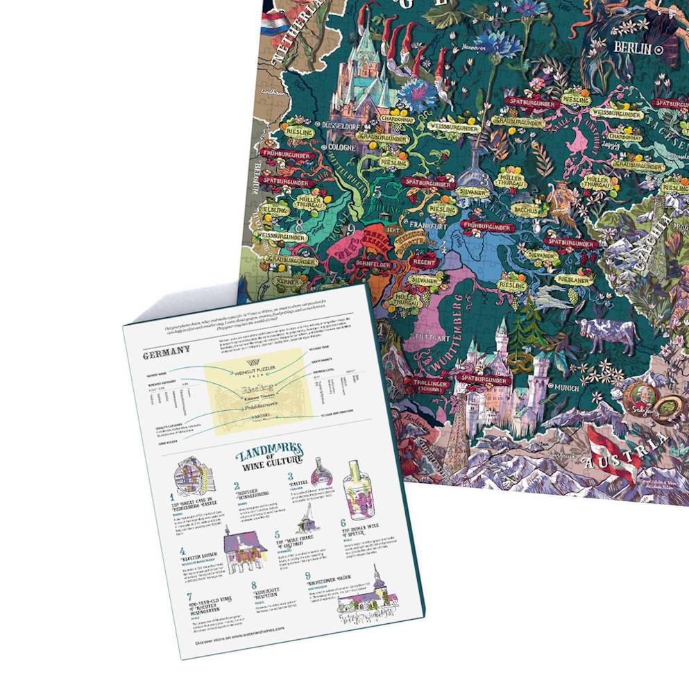 Vin: Tyskland - 1000 brikker - Nordisk Spil