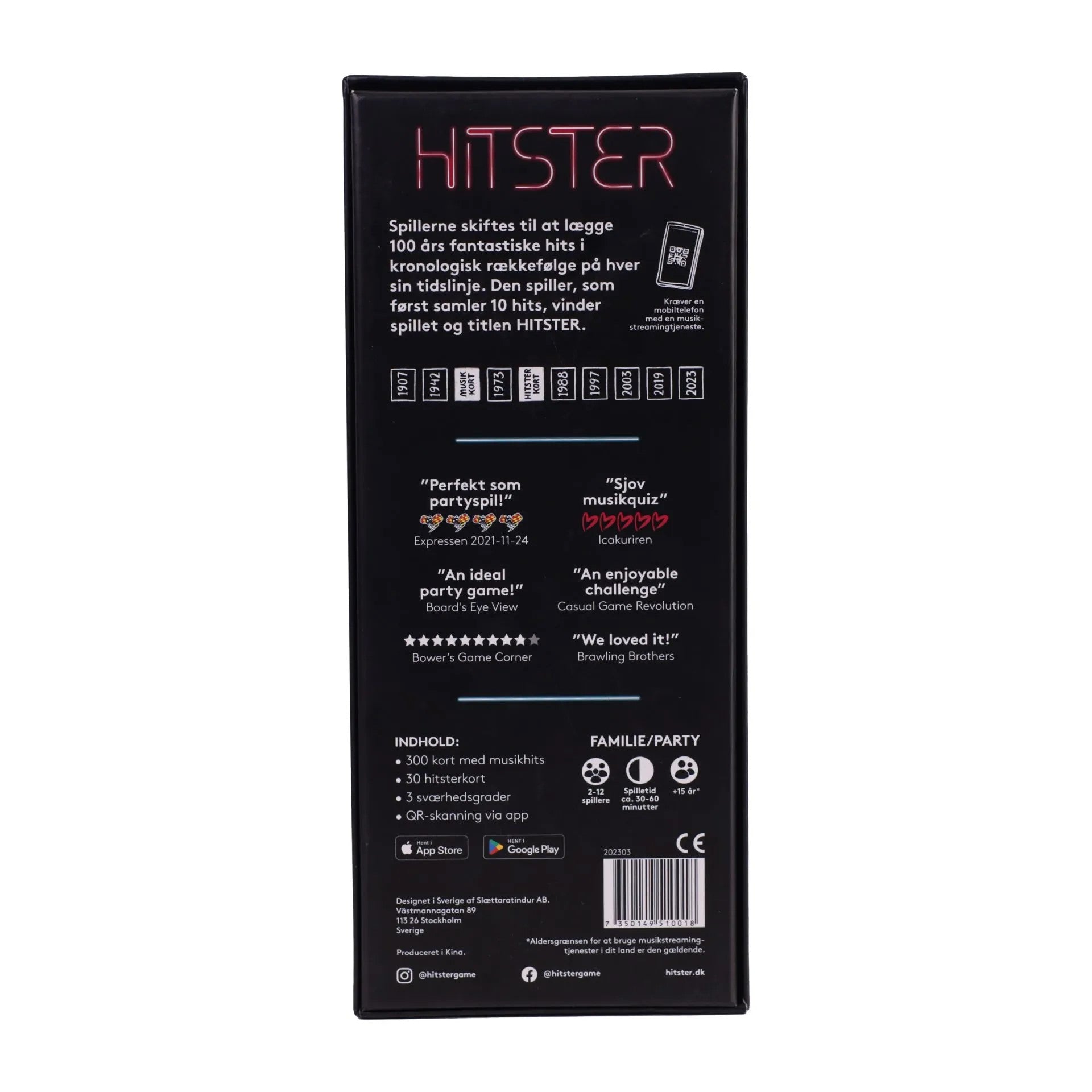 Hitster Original - 2. udgave - Dansk