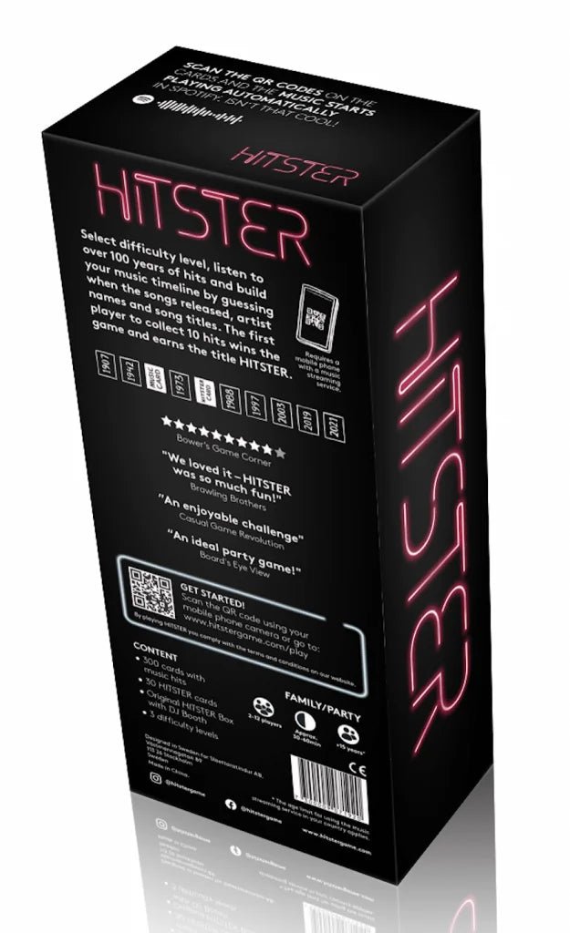 Hitster Original 2. udgave - Engelsk - Nordisk Spil