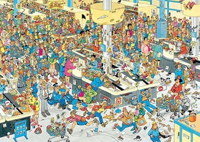 Jan van Haasteren - Queued Up - 1000 brikker