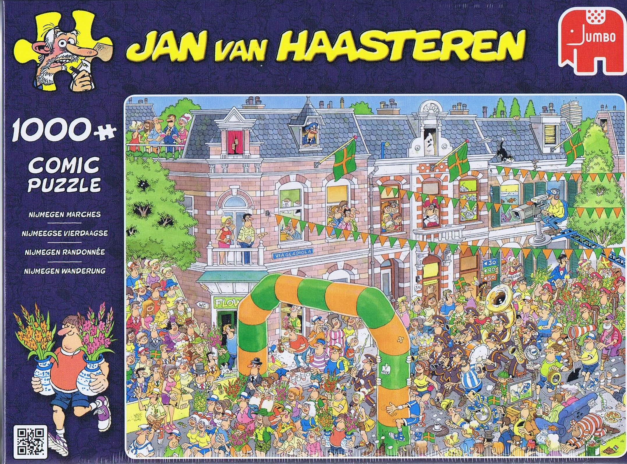 Jan van Haasteren: Nijmegen Marches - 1000 brikker