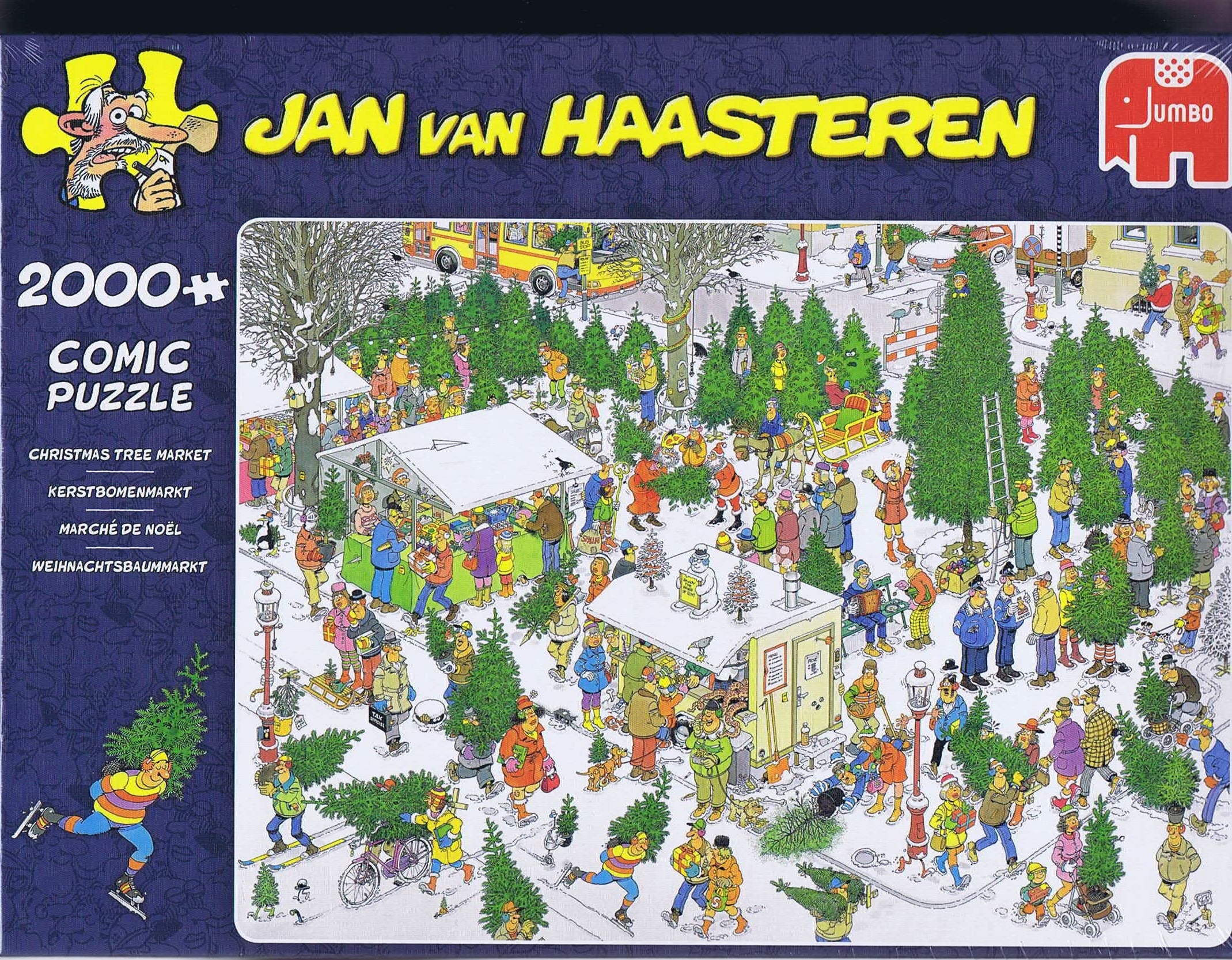 Jan van Haasteren - Christmas Tree Market - 2000 brikker
