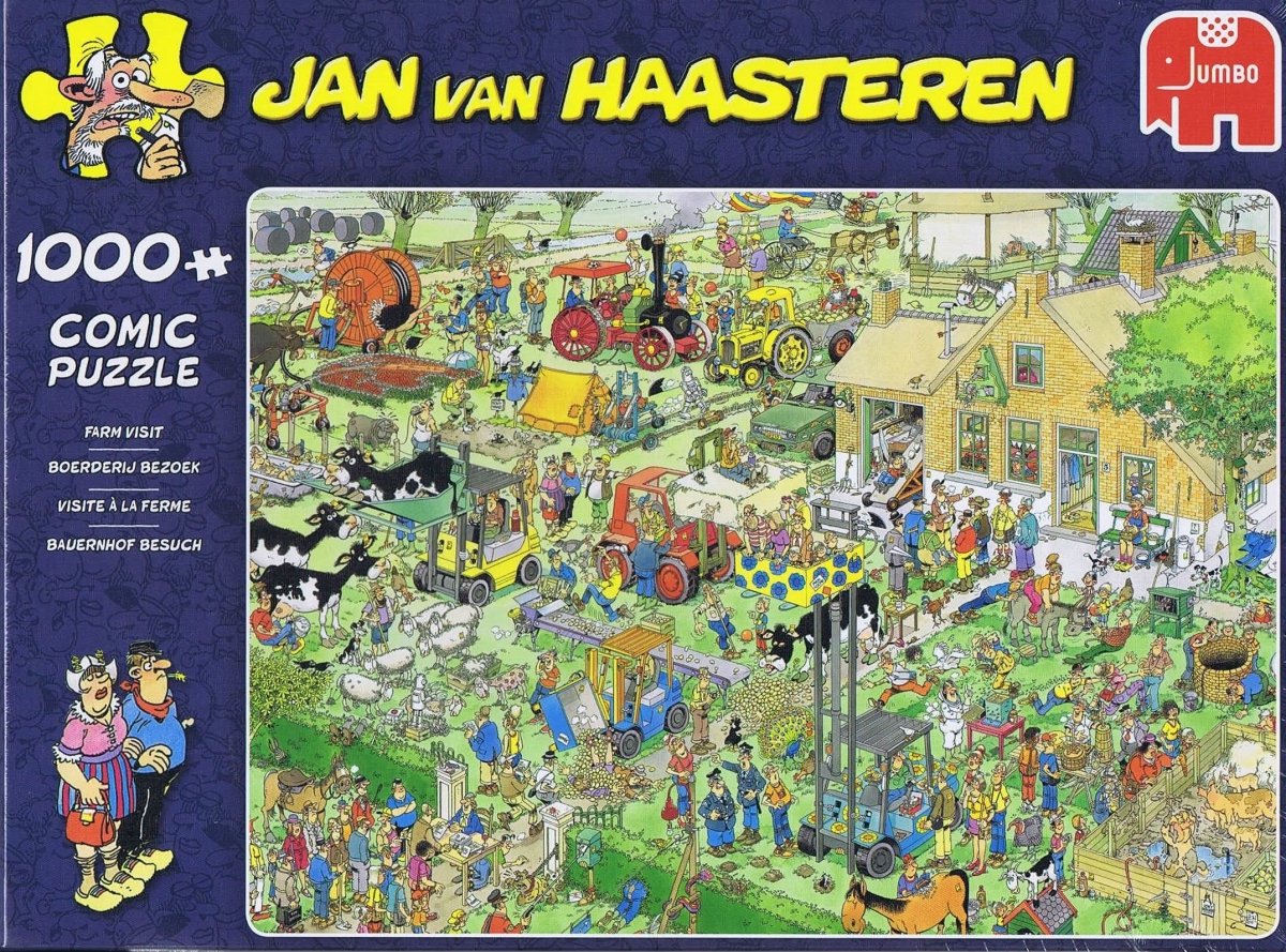 Jan van Haasteren - Farm visit - 1000 brikker - Nordisk Spil