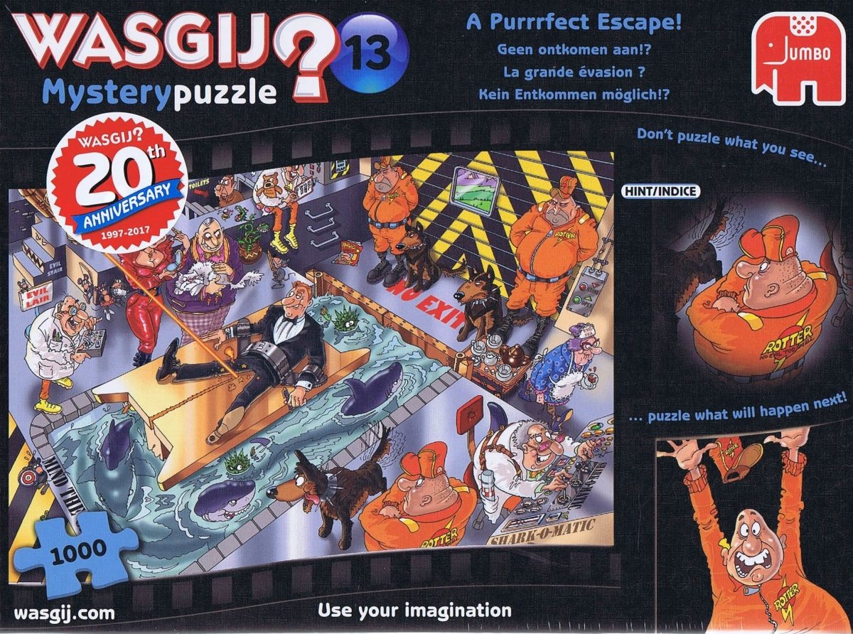 Mystery Wasgij? 13, A Purrrfect Escape - 1000 brikker - Nordisk Spil