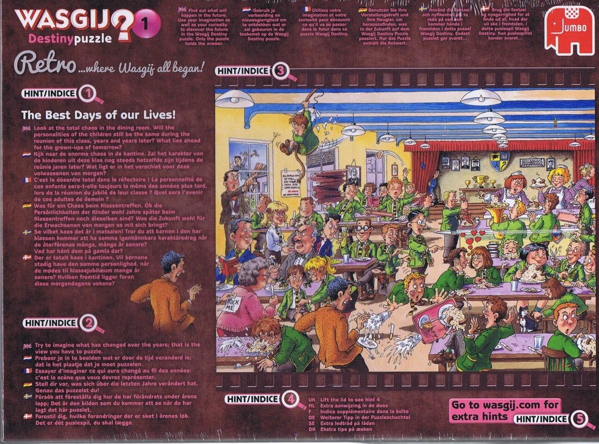 Wasgij? Destiny 1 Retro - 1000 brikker - Nordisk Spil