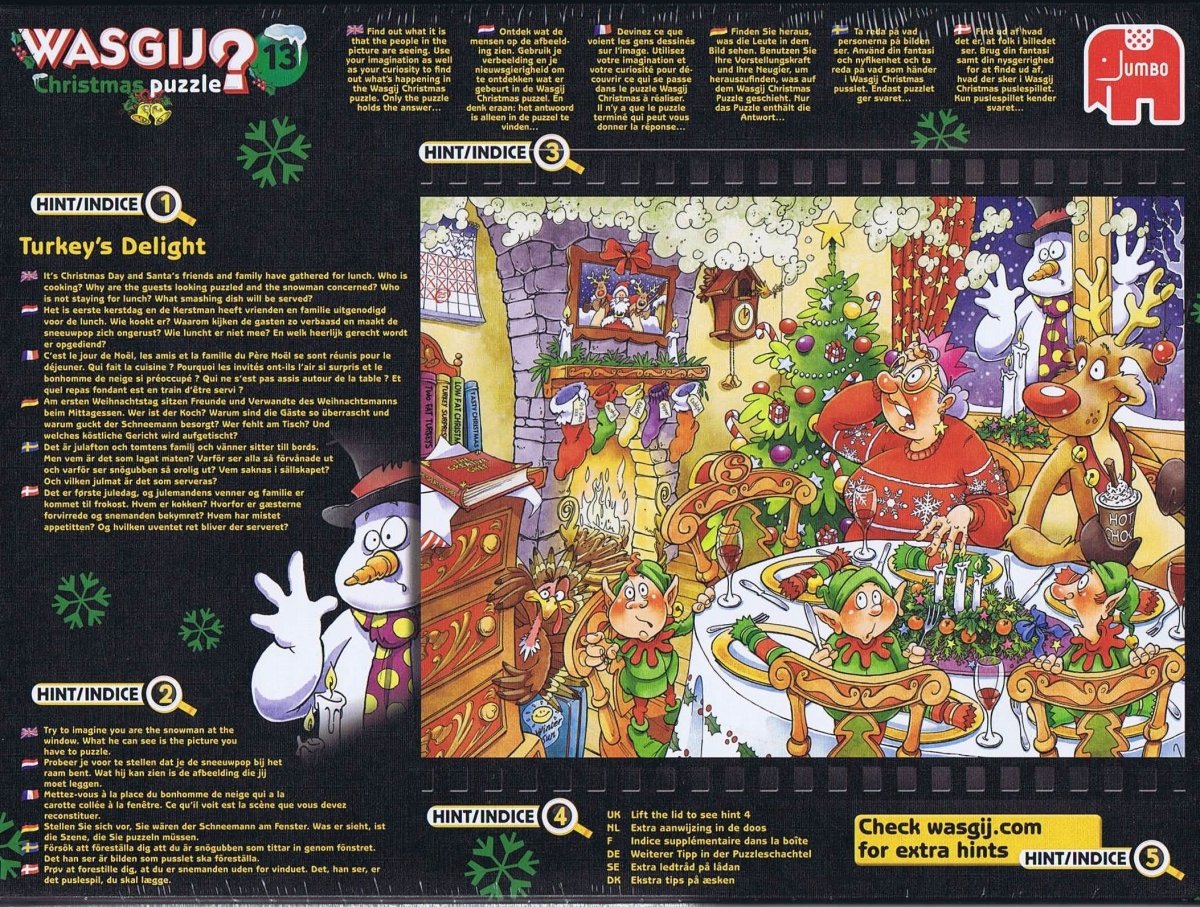 Wasgij? X - mas 13 Turkeys Delight - 1000 brikker - Nordisk Spil