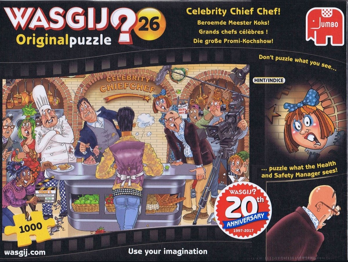 Wasgij? Original 26, Celebrity Chief Chef - 1000 brikker - Nordisk Spil