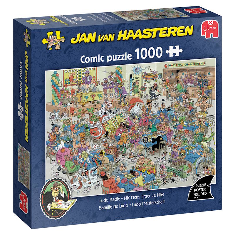 Jan van Haasteren: Ludo dysten - 1000 brikker - Nordisk Spil