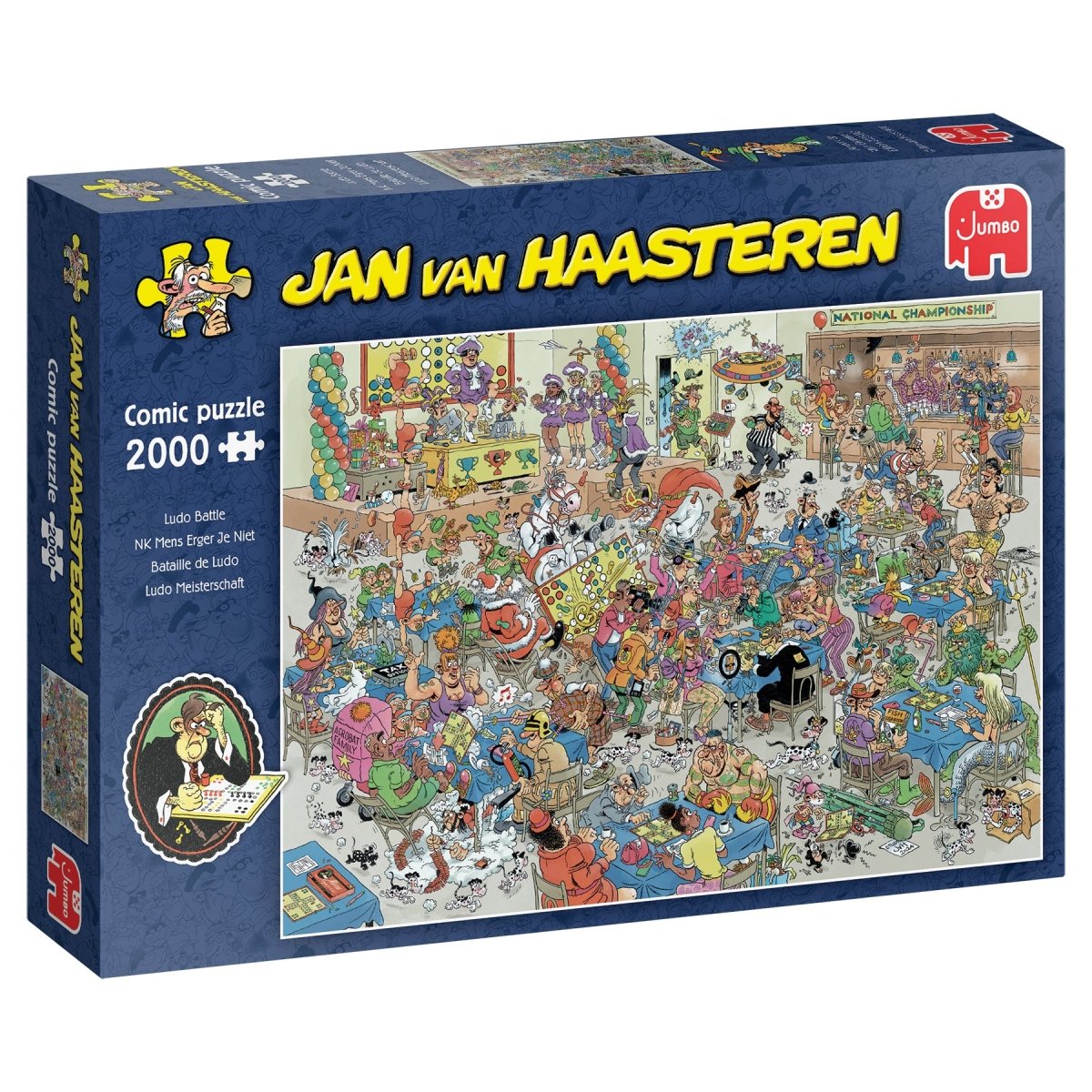 Jan van Haasteren: Ludo dysten - 2000 brikker - Nordisk Spil