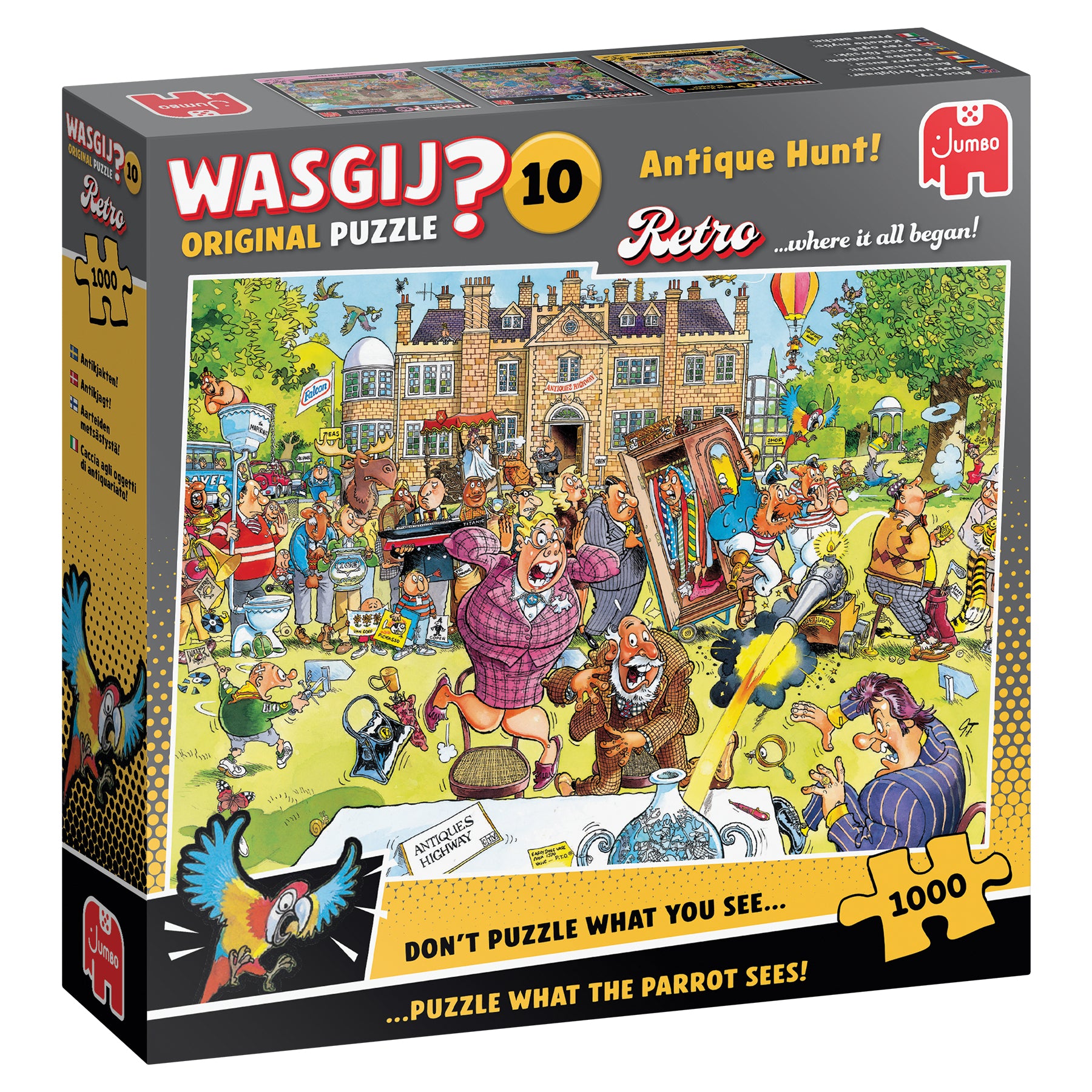 Wasgij Original 10: Retro - På jagt efter antikviteter - 1000 brikker