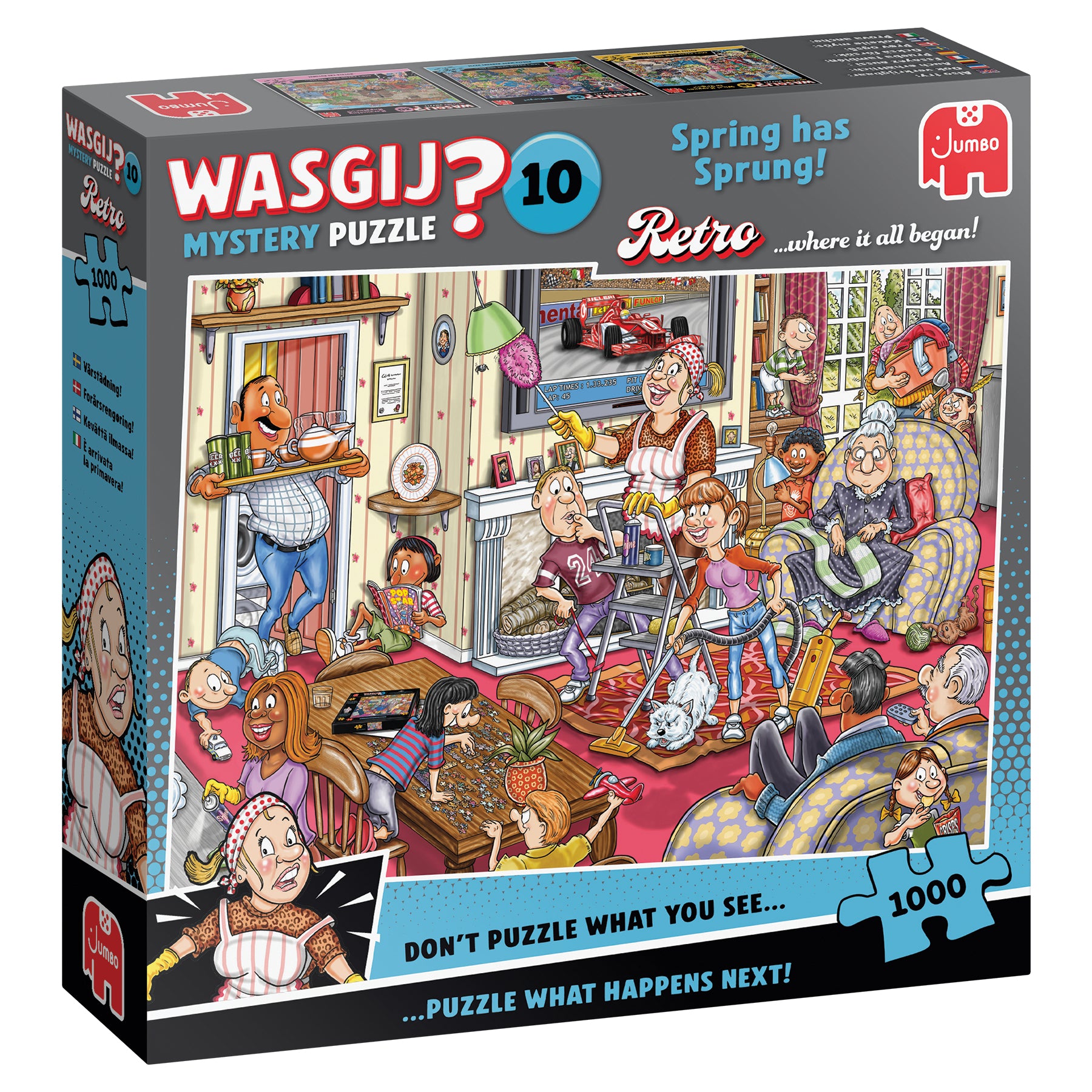 Wasgij Retro Mystery 10 - Forårsrengøring - 1000 brikker