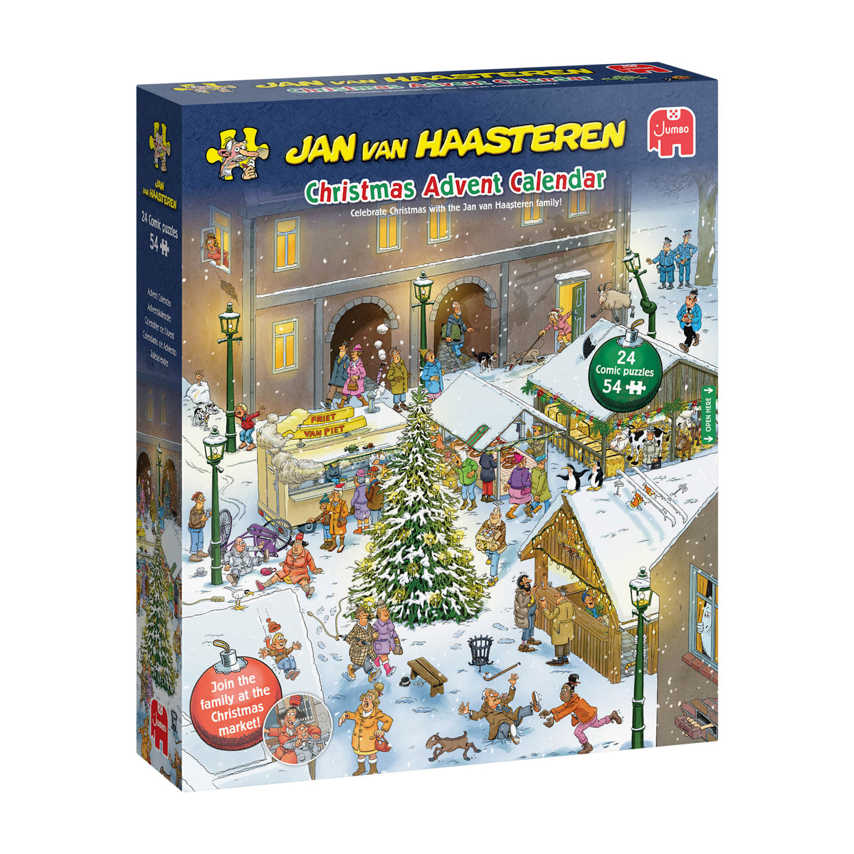 Jan van Haasteren: Julekalender 2026 (24 x 54 brikker) - Nordisk Spil