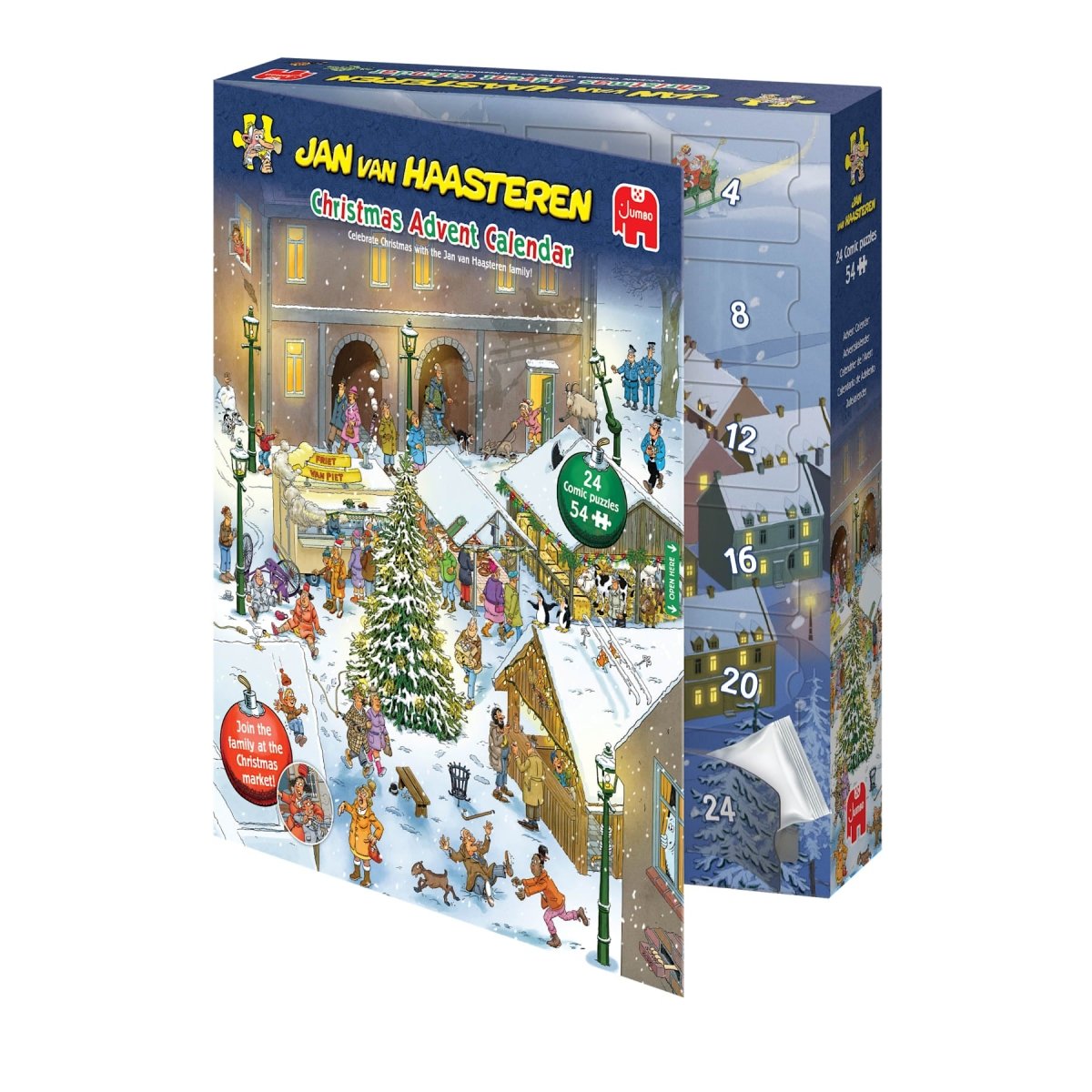 Jan van Haasteren: Julekalender 2026 (24 x 54 brikker) - Nordisk Spil