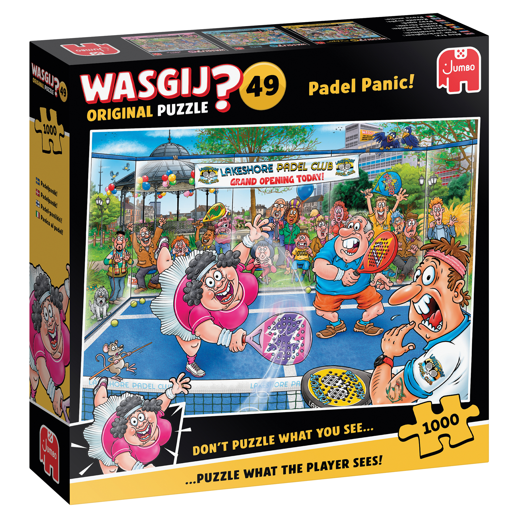 Wasgij: Original 49 - Kaos på padelbanen - 1000 brikker