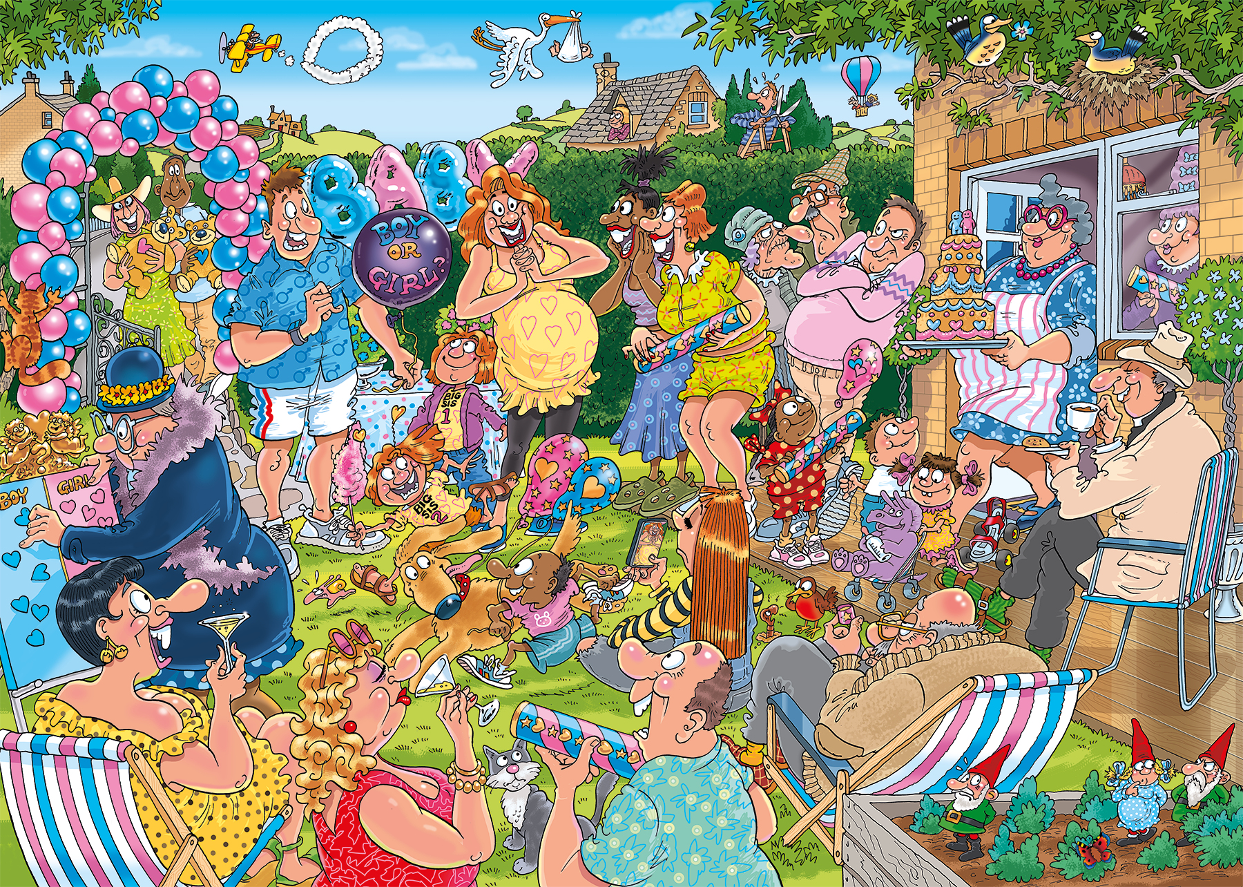 Wasgij: Mystery 31 -  Gender Reveal! (1000) Release 6 Juni