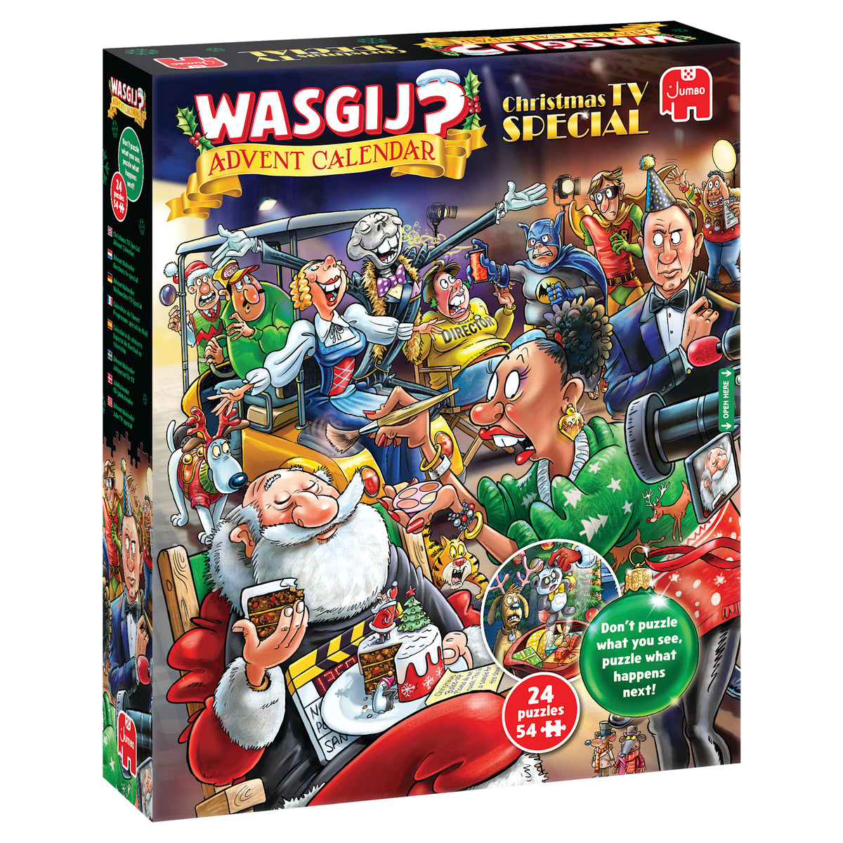 Wasgij: Julekalender 2026 (24 x 54 brikker) - TV-Special - Nordisk Spil