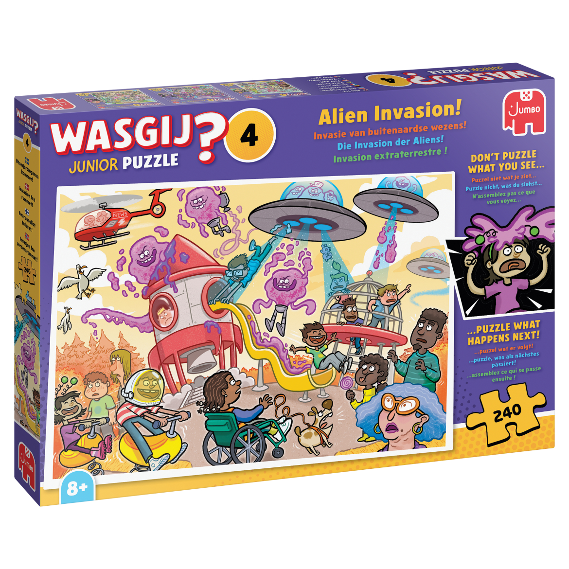 Wasgij: Junior 4 - Rumvæsner - 240 brikker