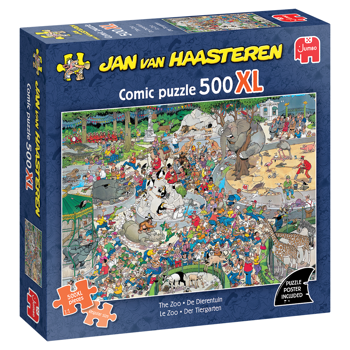 Jan van Haasteren: Zoologisk have - 500 brikker