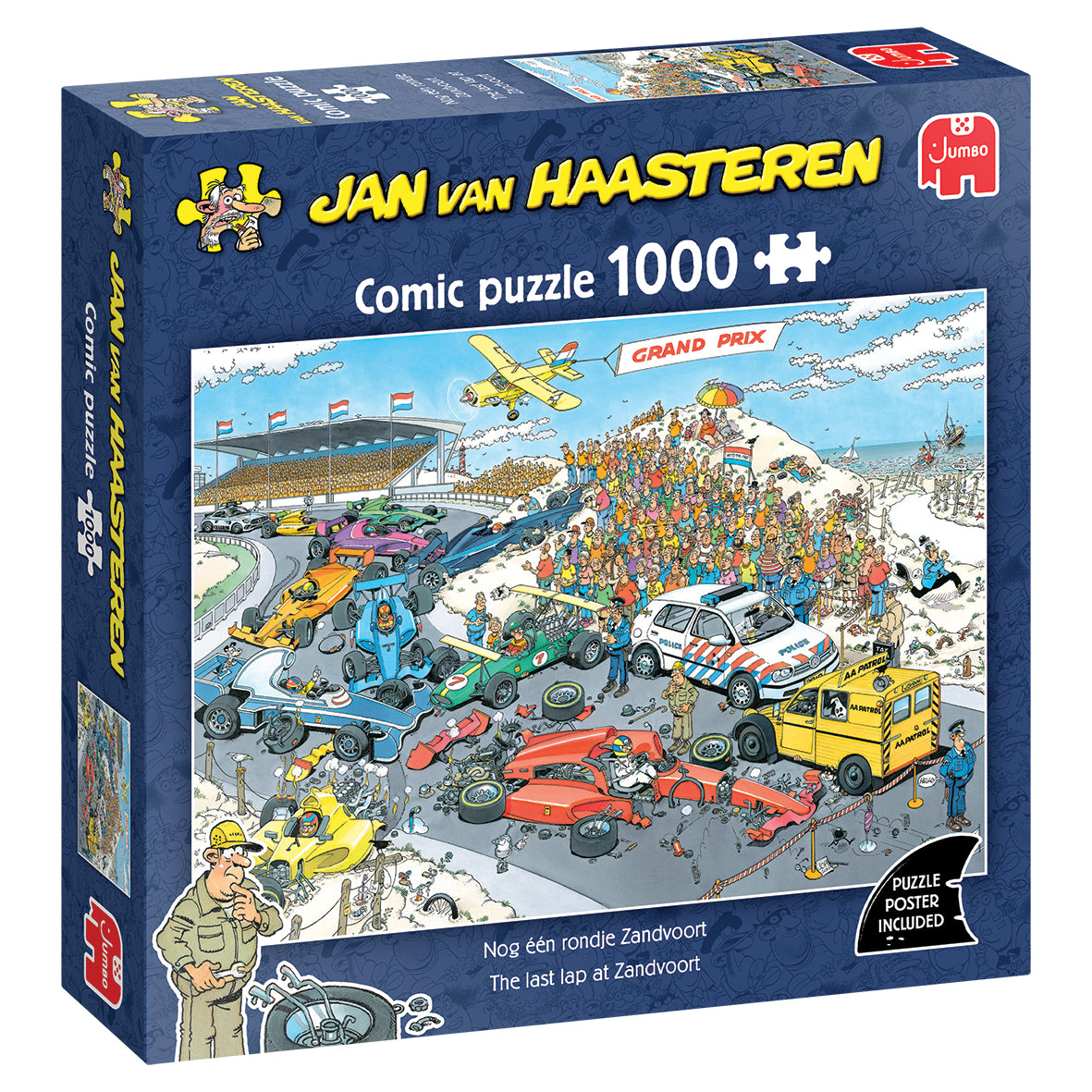 Jan van Haasteren: racerløb på Zandvoort - 1000 brikker