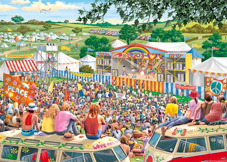 Musik festivalen - 1000 brikker - Nordisk Spil