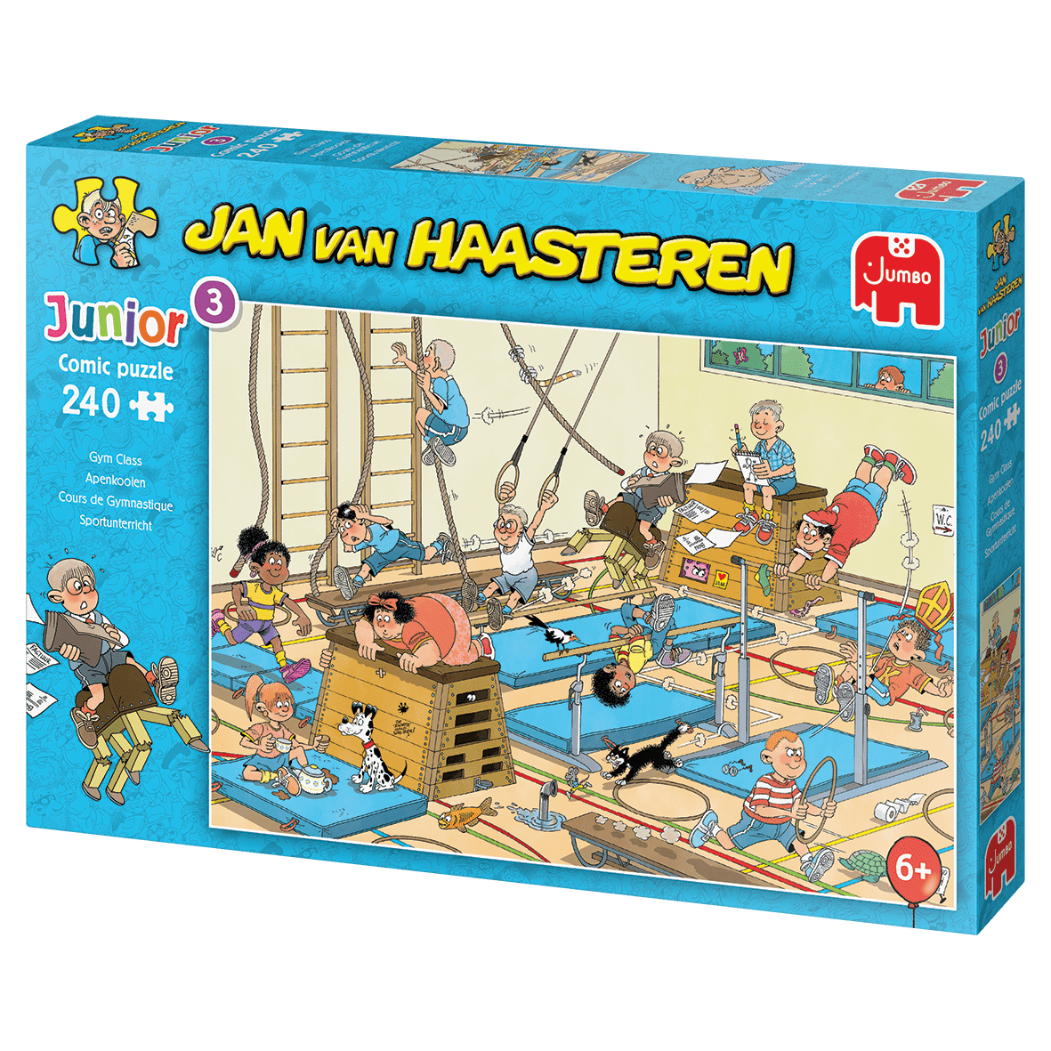 Jan van Haasteren: Sjov i gymnastiksalen - 240 brikker - Nordisk Spil