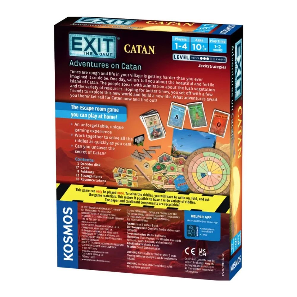Exit: Adventures on Catan - Engelsk - Nordisk Spil