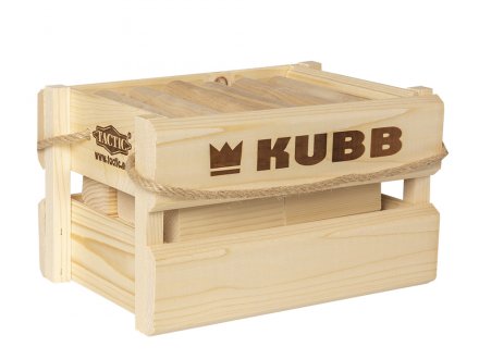 Kubb i trækasse