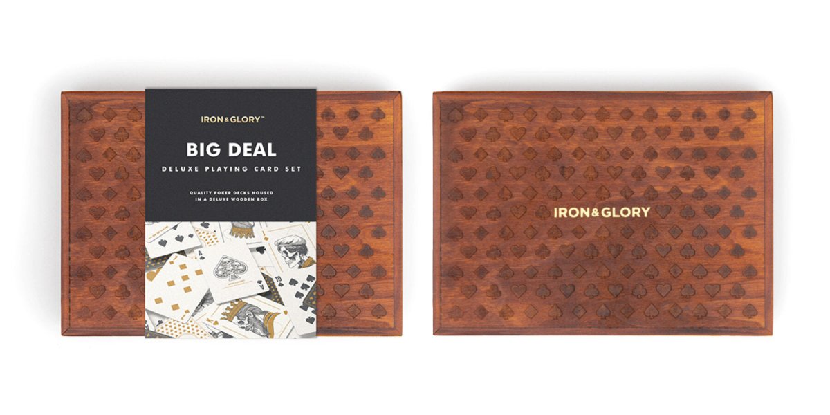 Spillekort Deluxe i trækasse - Nordisk Spil