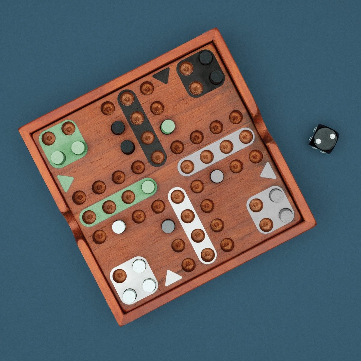 Ludo - Deluxe udgave i træ - Nordisk Spil