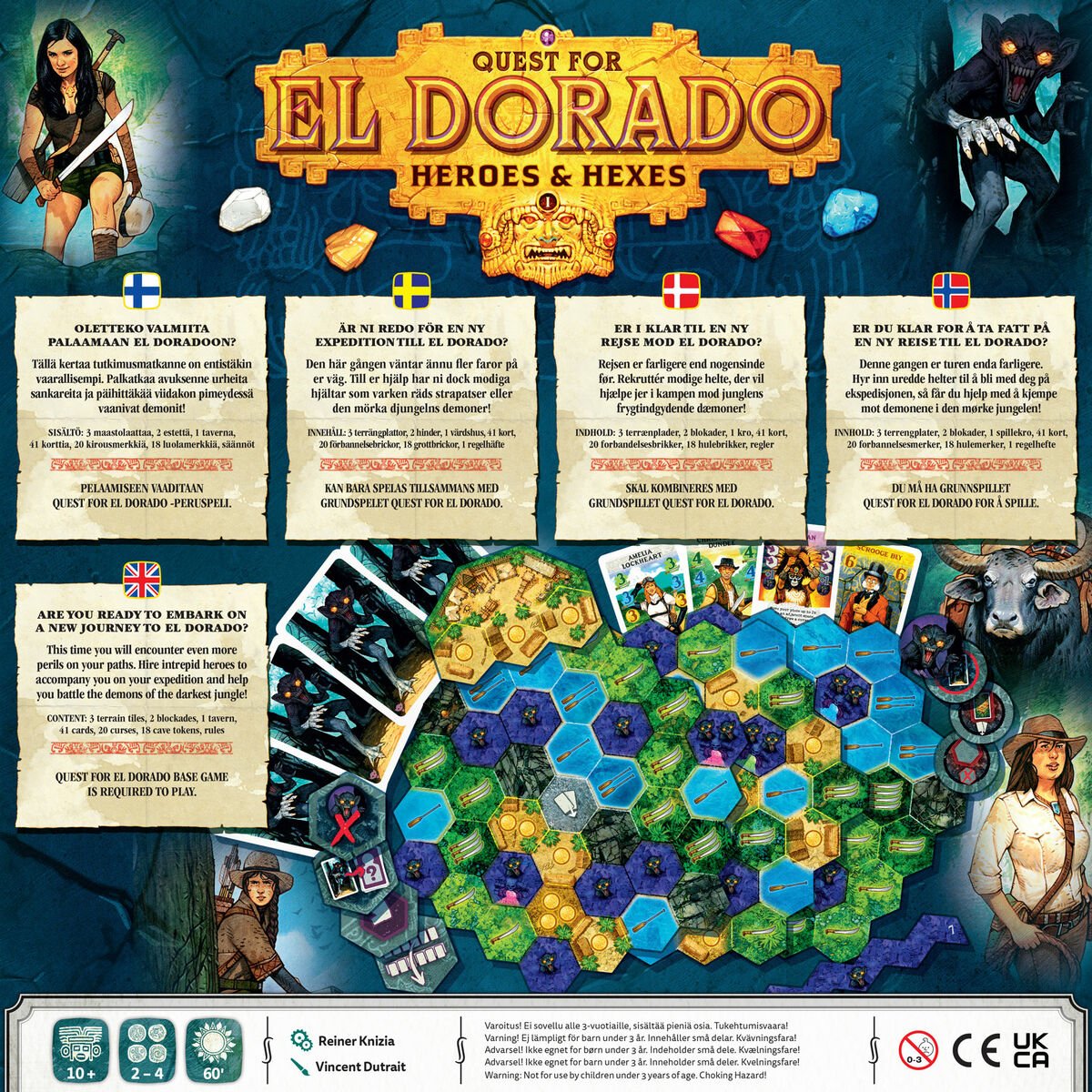 Quest for El Dorado: Heroes & Hexes - Nordisk Spil