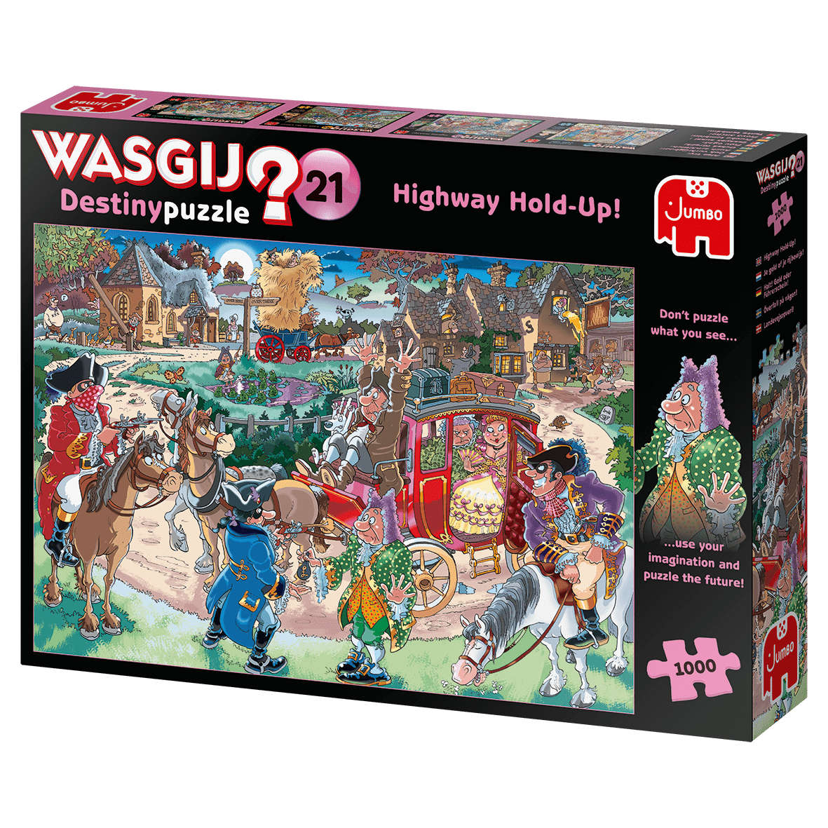 Wasgij Destiny 21 - Landevejsrøverne - 1000 brikker - Nordisk Spil