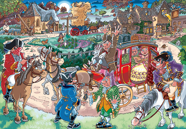 Wasgij Destiny 21 - Landevejsrøverne - 1000 brikker - Nordisk Spil