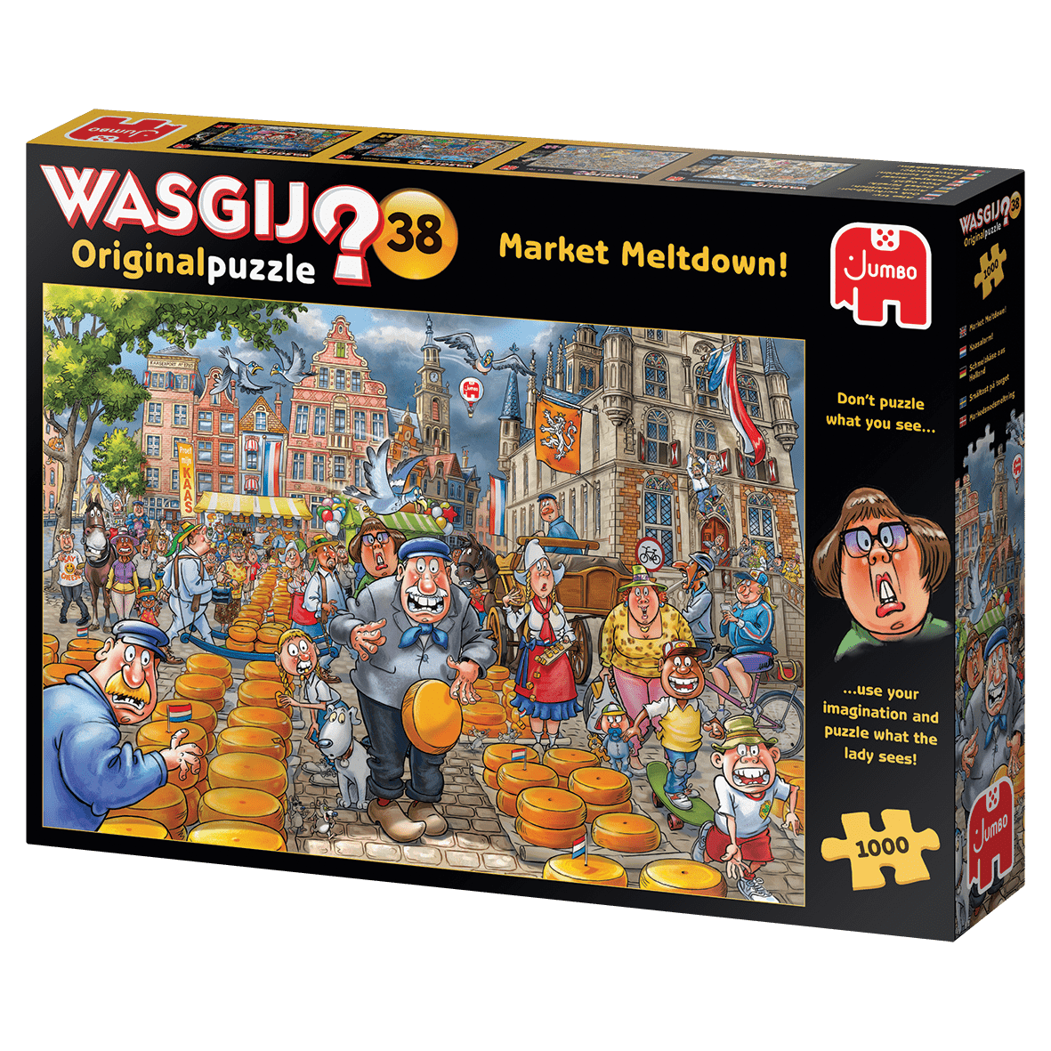 Wasgij Original 38 - Markedspladsen - 1000 brikker - Nordisk Spil