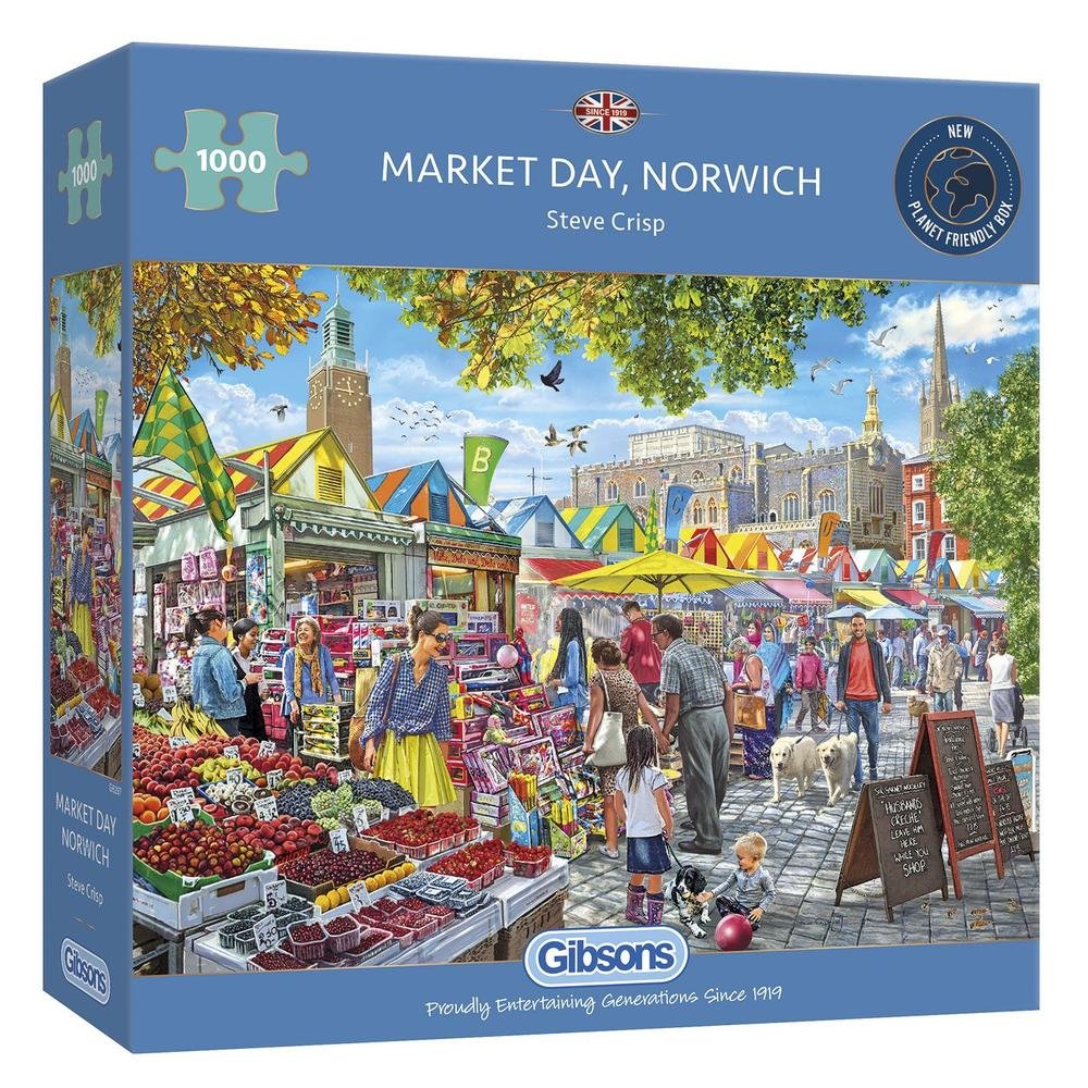 Market Day Norwich - 1000 brikker - Nordisk Spil